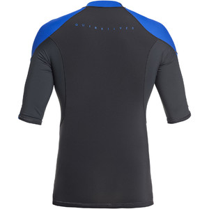 2019 Quiksilver Syncro Series Short Sleeve Rash Vest Graphite / Blue EQYW903004